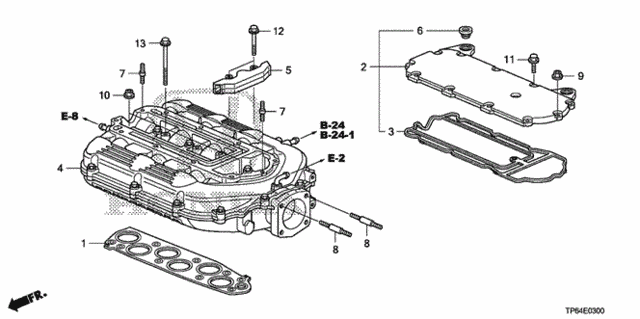 Intake Manifold (V6) (1) for 2012 Honda Crosstour #0