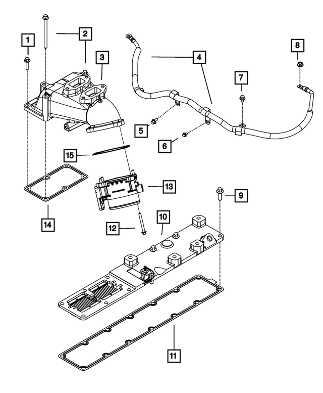 68038158AA - 6.7L Turbo Diesel; Engine: Hex Flange Head Bolt, Mounting for Mopar Image
