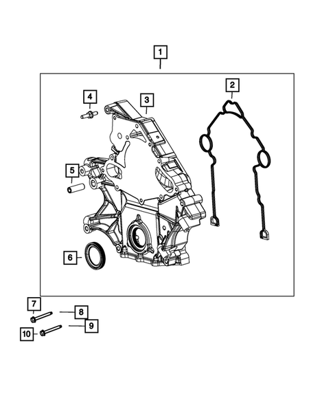 Timing Belt/Chain and Cover and Balance Shaft for 2012 Dodge Charger #0