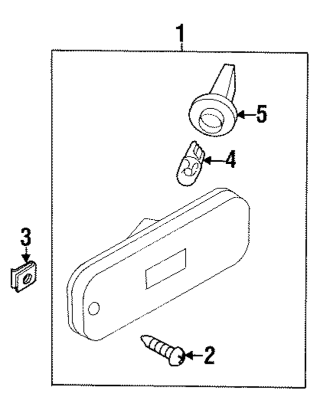 261957J125 - Electrical: Side Marker Lamp for INFINITI: G20 Image