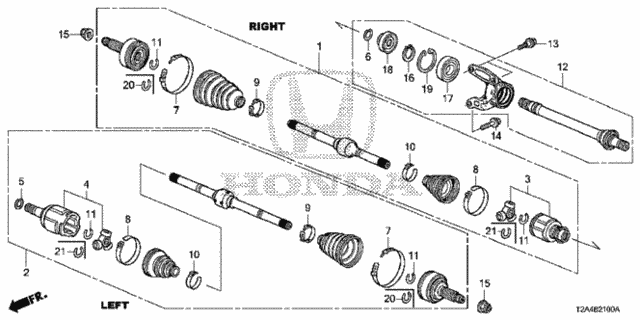Driveshaft - Half Shaft (L4) for 2016 Honda Accord #0