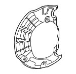 2324211300 - Brakes: Splash Shield for Mercedes-Benz Image