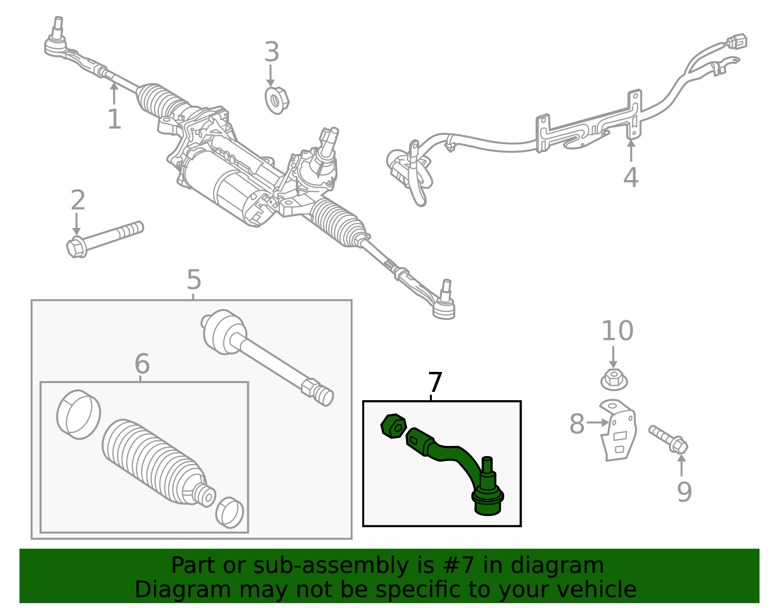 Outer Tie Rod 907-460-62-00-64 | OEM Parts Online