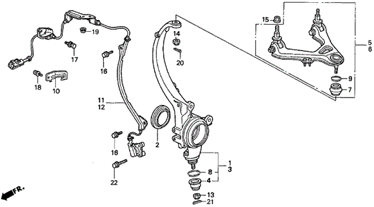 Knuckle (V6) for 1997 Acura TL #0