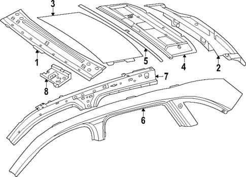 Roof & Components for 2025 Mercedes-Benz GLC 350e #1