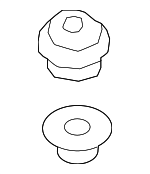 253362P000 - Cooling System: Upper Bracket Upper Insulator for Kia: Optima, Sorento, Sportage Image