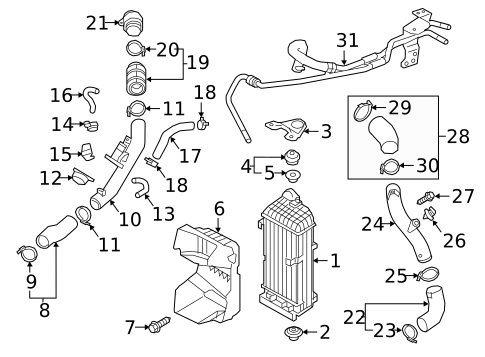 Intercooler for 2019 Kia Optima #0