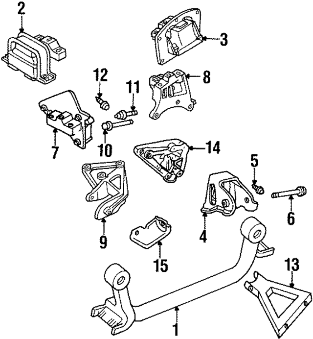 4593337AF - Engine: Engine Mount for Mopar Image