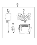6MB39DX9AB - Mopar Accessories - Component Parts: Remote Start And Keyless Entry Antenna, Left Side for Mopar Image