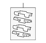 68509082AB - : Disc Brake Pad Spring for Chrysler: Pacifica | Jeep: Grand Cherokee, Grand Cherokee L Image