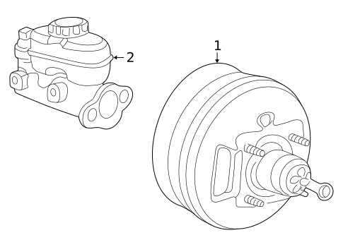 Master Cylinder - Components On Dash Panel for 2001 Ford Explorer Sport Trac #0