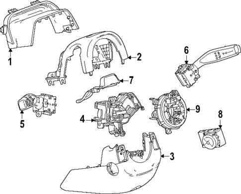 Shroud, Switches & Levers for 2025 GMC Yukon #4