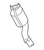 958113024BX - : Converter &amp; Pipe for Porsche: Cayenne Image