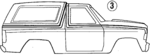 E7TZ9820000AU - Body: Stripe Tape for Ford: Bronco Image