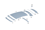 2976501100 - Roof: Paneling, Roof for Mercedes-Benz Image