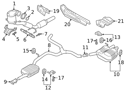 Exhaust Components for 2020 Volkswagen Arteon #0