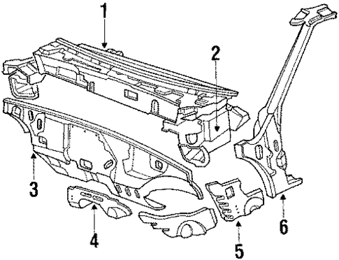 Cowl for 1993 Mitsubishi Galant #0