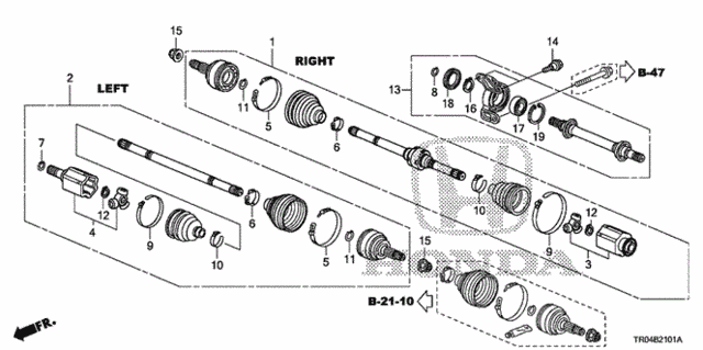 Driveshaft - Half Shaft (1.8L) (MT) (2) for 2012 Honda Civic #0
