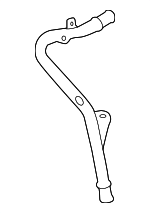 1K0121070AQ - Cooling System: Water Pipe for Volkswagen: Eos, Golf, Golf R, GTI, Jetta, Passat Image