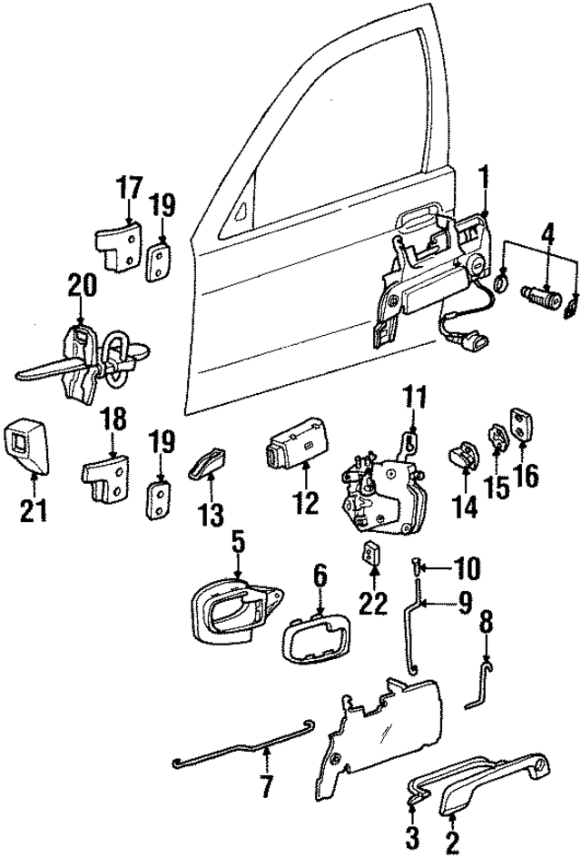 51218122441 - Body: Handle, Outside Cover for BMW Image
