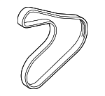 252122B030 - Cooling System: Serpentine Belt for Hyundai Image