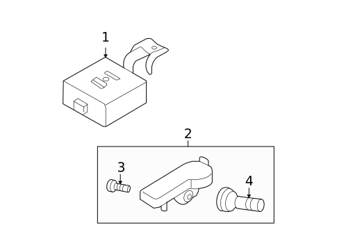 Tire Pressure Monitor Components for 2008 Subaru Impreza #0