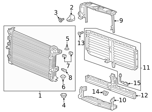 Radiator & Components for 2019 Chevrolet Silverado 1500 #26