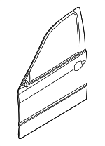 41517034152 - Body: Door Shell for BMW: 323i, 325i, 325xi, 328i, 330i, 330xi Image