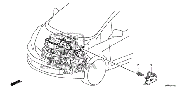 Engine Wire Harness Stay for 2012 Honda Fit #0