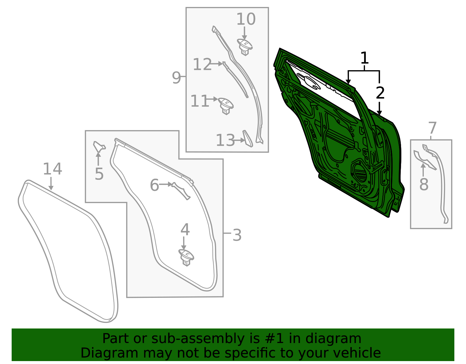 TKY0-73-02XE - Door Shell 2019-2023 Mazda CX-9 | Mazda-Parts