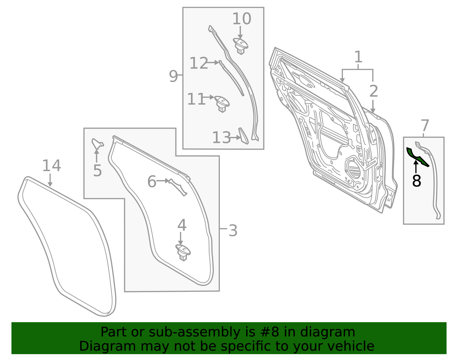 TK52-72-762 - Front Weather-Strip Retainer Clip - 2016-2023 Mazda
