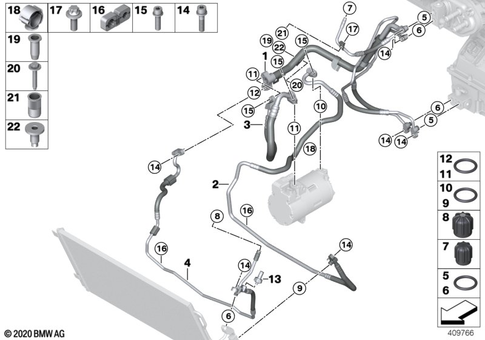 Coolant Lines, Drying Container for 2016 BMW i8 #0