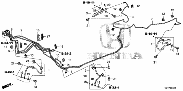 Brake Lines (VSA) (2) for 2016 Honda CR-Z #0