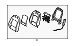 88300K0360SM6 - Body: Seat Back Assembly for Kia: Soul Image
