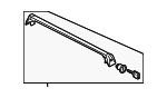 7P6860028B - Body: Roof Luggage Carrier Cross Rail for Volkswagen Image