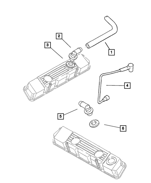 Crankcase Ventilation for 2003 Dodge Ram 3500 #0