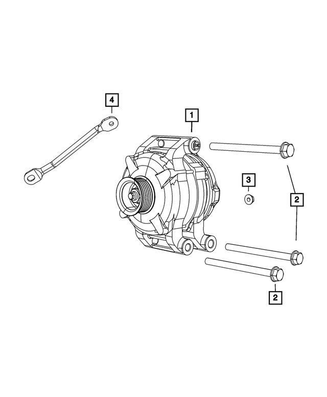 68045250AC - Electrical: Alternator Bracket for Mopar Image