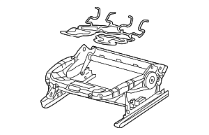 8E0881158F - Body: Seat Frame for Audi Image