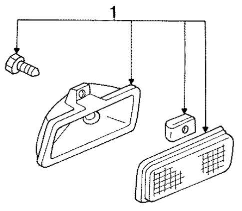 Corner Lamps for 1991 Ford Taurus #0