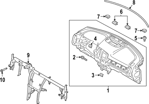 Instrument Panel for 2025 Volvo EC40 #0
