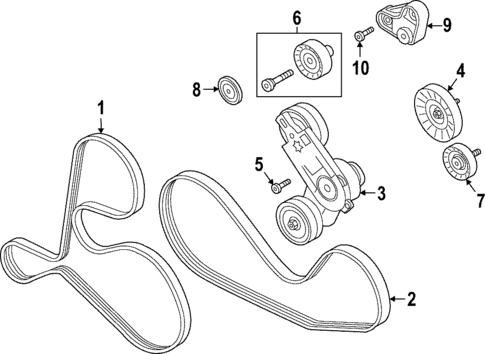 Belts & Pulleys for 2023 Audi S6 #0
