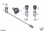 61346973037 - Vehicle Electrical System: Plug-in Socket for BMW Image