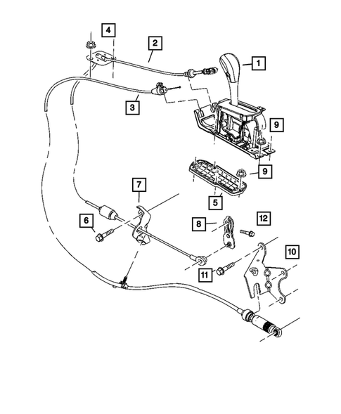Gearshift Controls for 2004 Jeep Liberty #0