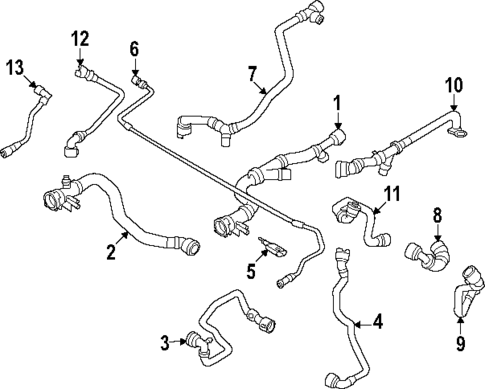 Hoses & Lines for 2024 BMW i7 #1