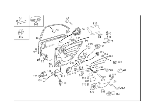 Door Paneling for 2006 Mercedes-Benz S55 AMG #1