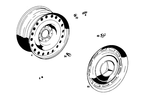 1134000306 - : Wheel Disc for Mercedes-Benz Image