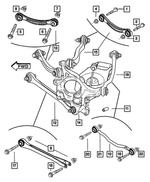 4782739AB - Rear Suspension: Camber Link, Left for Mopar Image