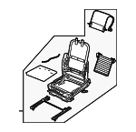 12772935 - : Seat Frame for Saab: 9-3 Image