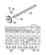 4429332 - 5.9L Turbo Diesel; Engine: Woodruff Key for Mopar Image