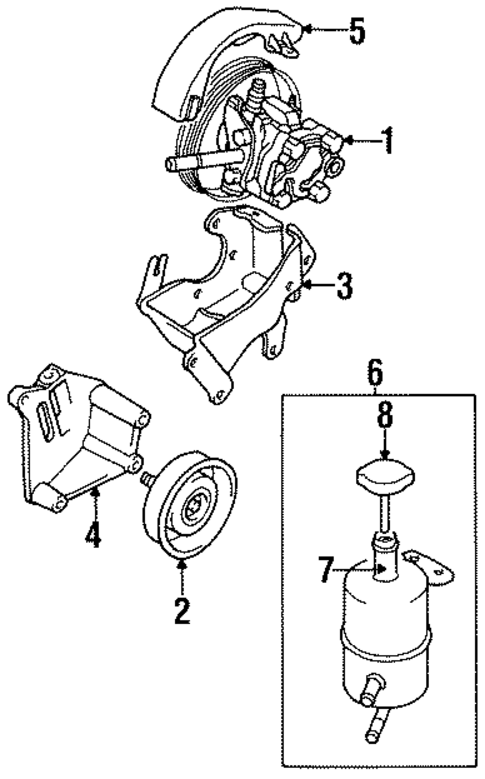 Pump for 1998 Chrysler Sebring #0